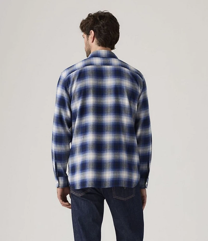 Levi's® Plaid Long Sleeve Classic Worker Button Front Shirt