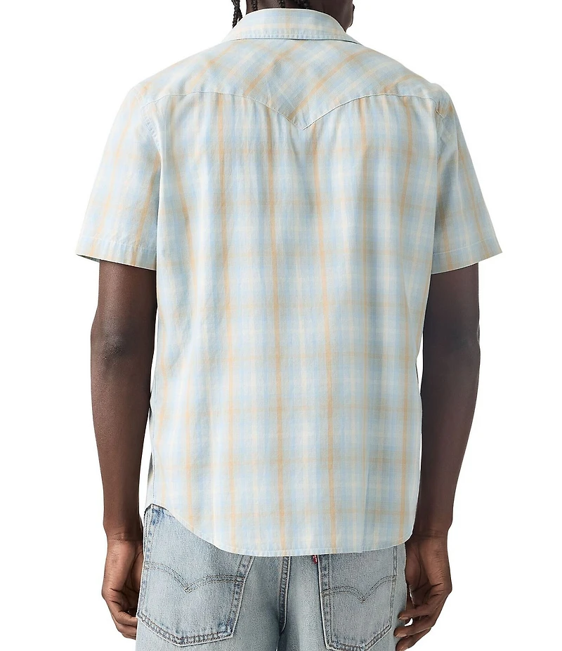 Levi's® Plaid Short Sleeve Western Shirt