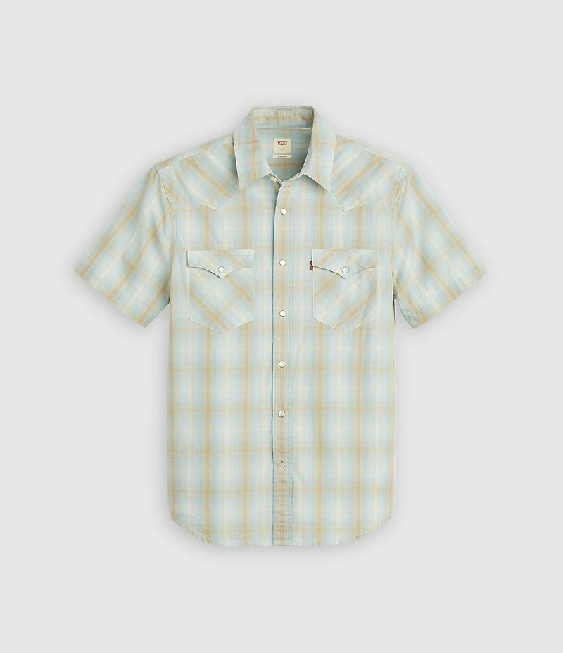 Levi's® Plaid Short Sleeve Western Shirt
