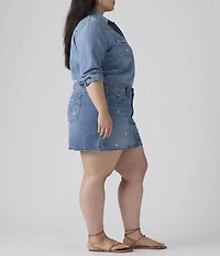 Levi's® Plus Size Icon Floral Embroidered Mid-Rise Mini Skirt