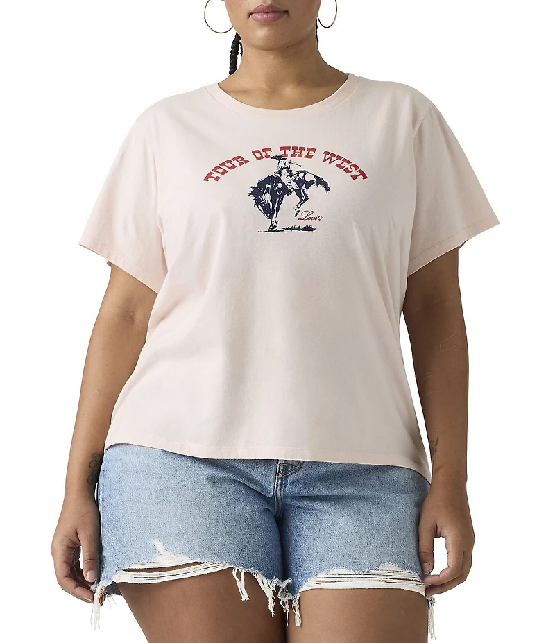 Levi's® Plus Size Perfect Logo #double;Tour Of The West#double; T-Shirt