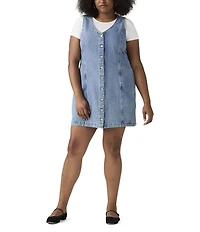 Levi's® Plus Size Vianna V-Neck Sleeveless Vest Denim Dress