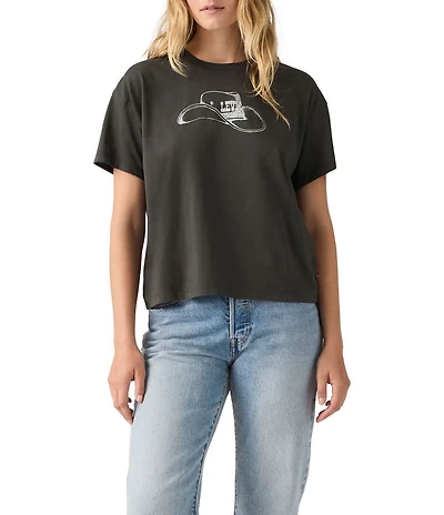 Levi's® Relaxed Fit Cowboy Hat Western Graphic Short Sleeve T-Shirt