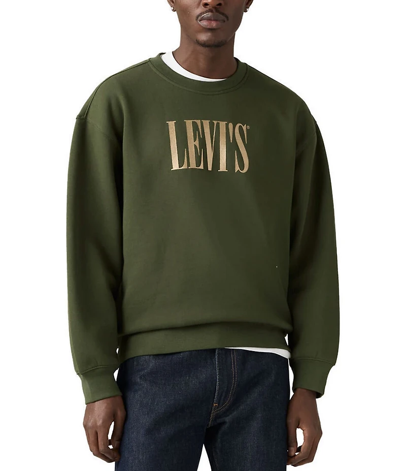 Levi's® Relaxed Fit Long Sleeve Fleece Sweatshirt