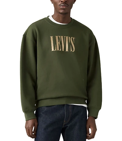 Levi's® Relaxed Fit Long Sleeve Fleece Sweatshirt