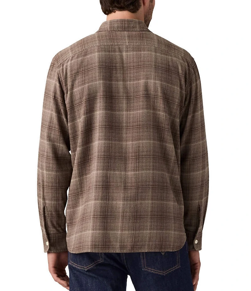 Levi's® Relaxed Fit Long Sleeve Plaid Flannel Overshirt