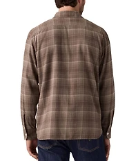 Levi's® Relaxed Fit Long Sleeve Plaid Flannel Overshirt