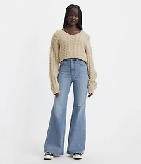 Levi's® Ribcage High Rise Distressed Flare Jeans