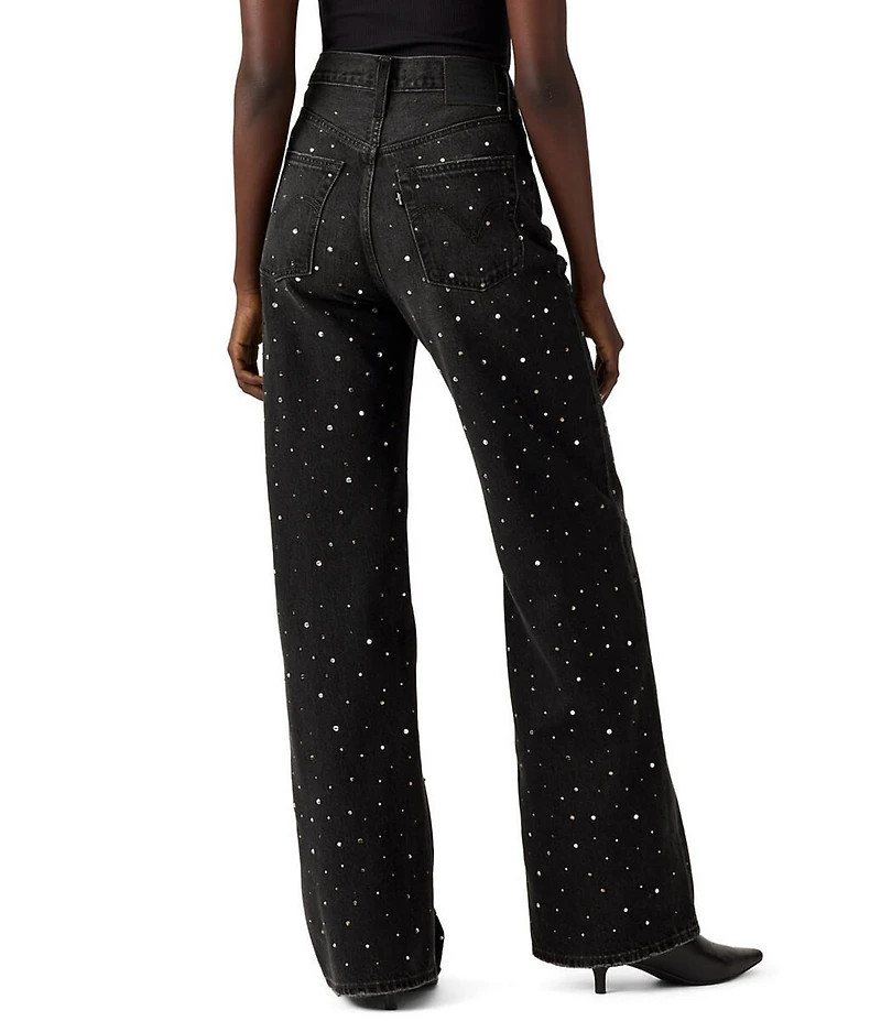 Levi's® Ribcage Super High Rise Slim Fit Embellished Wide Leg Jeans