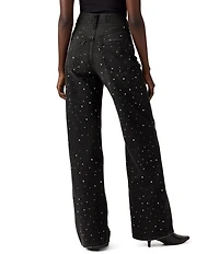 Levi's® Ribcage Super High Rise Slim Fit Embellished Wide Leg Jeans