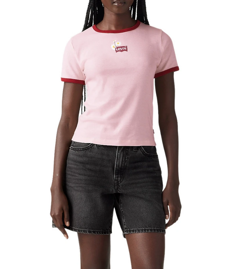 Levi's® Ricker Short Sleeve Daisy Ringer T-Shirt