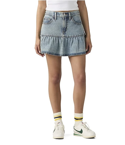 Levi's® Ruffled Denim Mini Skirt