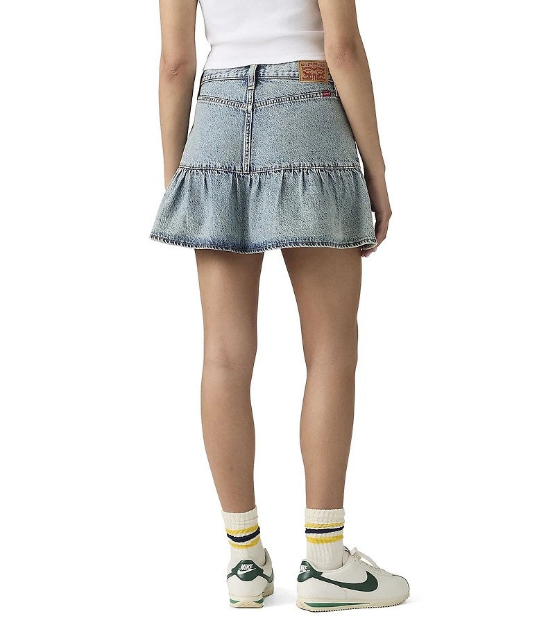 Levi's® Ruffled Denim Mini Skirt