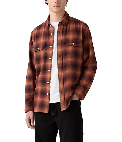 Levi's® Scottie Long-Sleeve Plaid Worker Overshirt