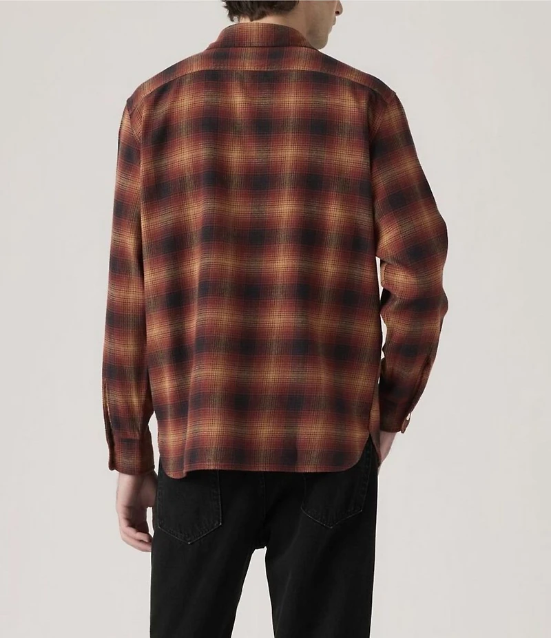 Levi's® Scottie Long-Sleeve Plaid Worker Overshirt