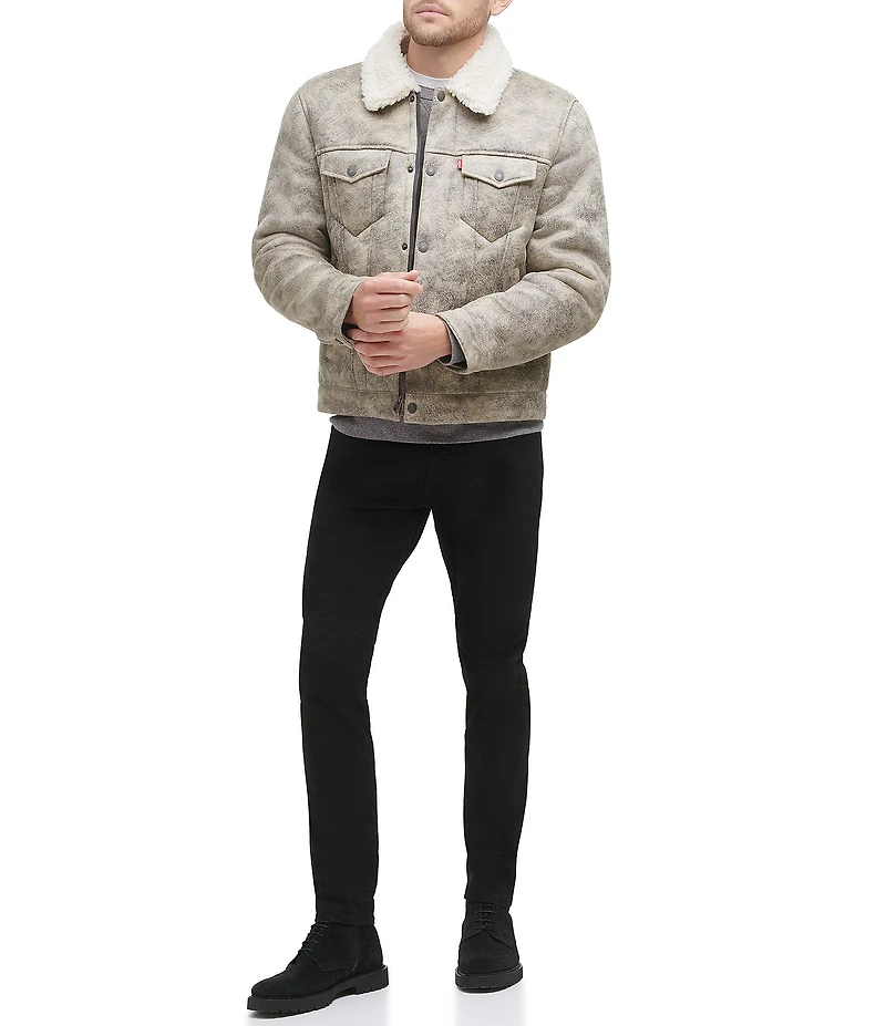 Levi's® Sherpa Sherpa Zip Front Trucker Jacket