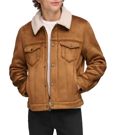 Levi's® Sherpa Sherpa Zip Front Trucker Jacket