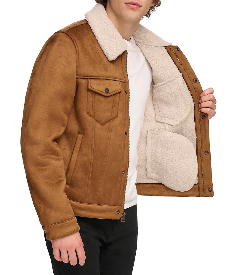 Levi's® Sherpa Sherpa Zip Front Trucker Jacket