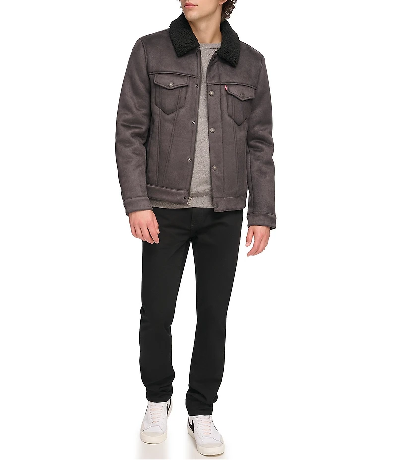 Levi's® Sherpa Sherpa Zip Front Trucker Jacket