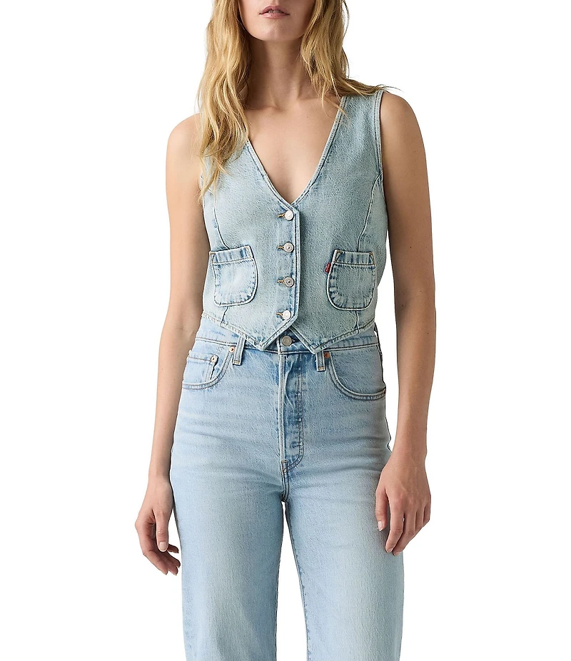 Levi's® Sleeveless Tailored Denim Vest