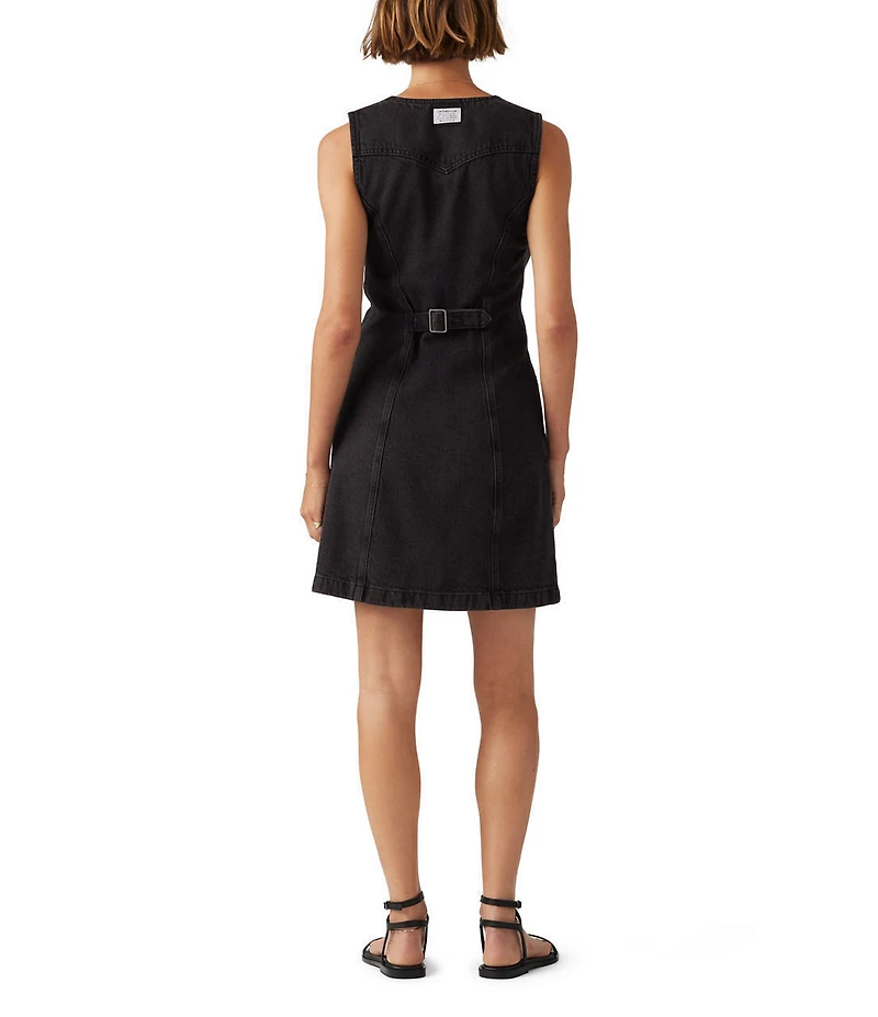 Levi's® Vianna Denim V-Neck Sleeveless Vest Dress