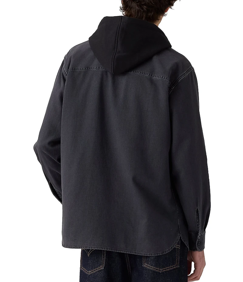 Levi's® Solid Long Sleeve Classic Hooded Worker Shirt