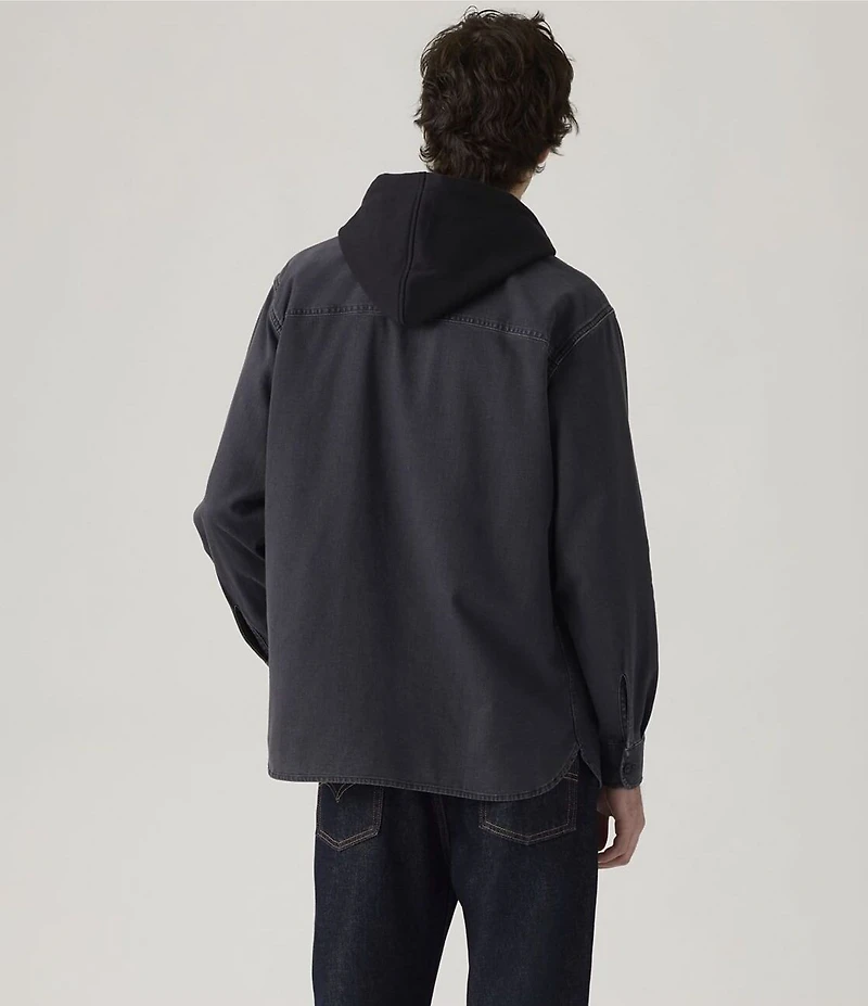 Levi's® Solid Long Sleeve Classic Hooded Worker Shirt