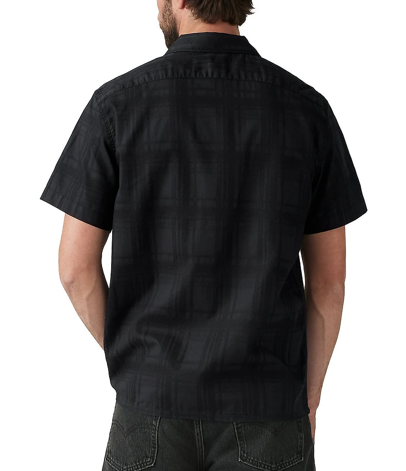 Levi's® Solid Textured Short Sleeve Camp Shirt