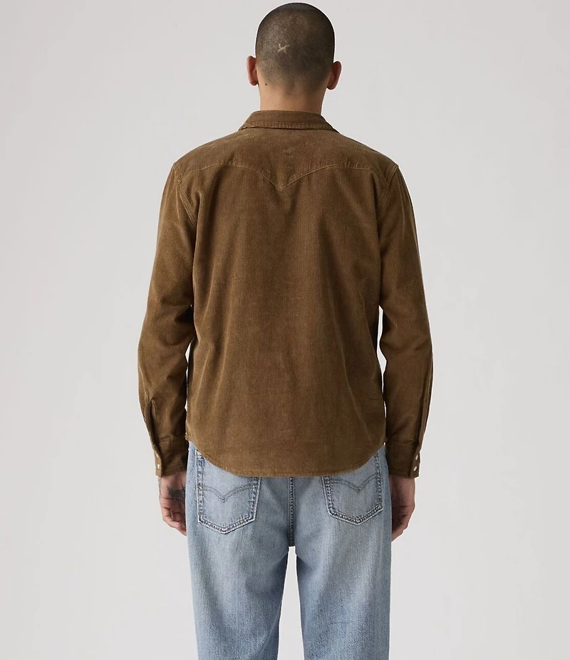 Levi's® Standard Fit Long Sleeve Corduroy Western Shirt