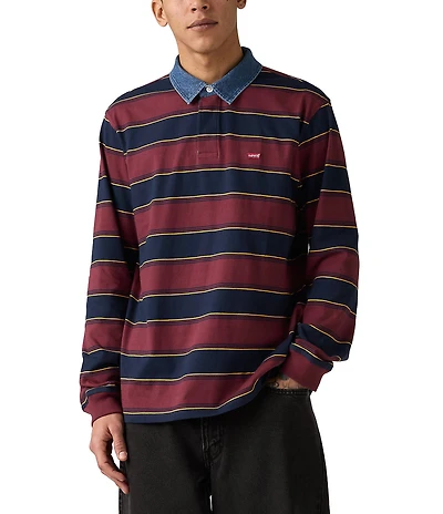 Levi's® Striped Long Sleeve Rugby Shirt