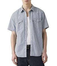Levi's® Striped Short Sleeve Western Shirt