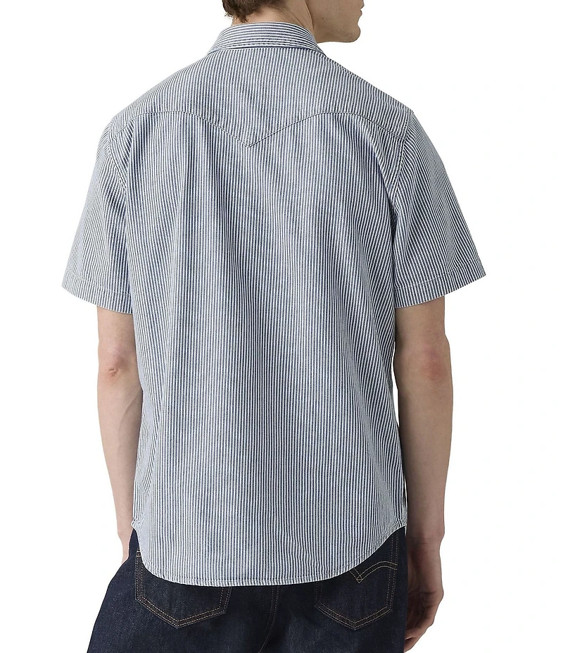 Levi's® Striped Short Sleeve Western Shirt