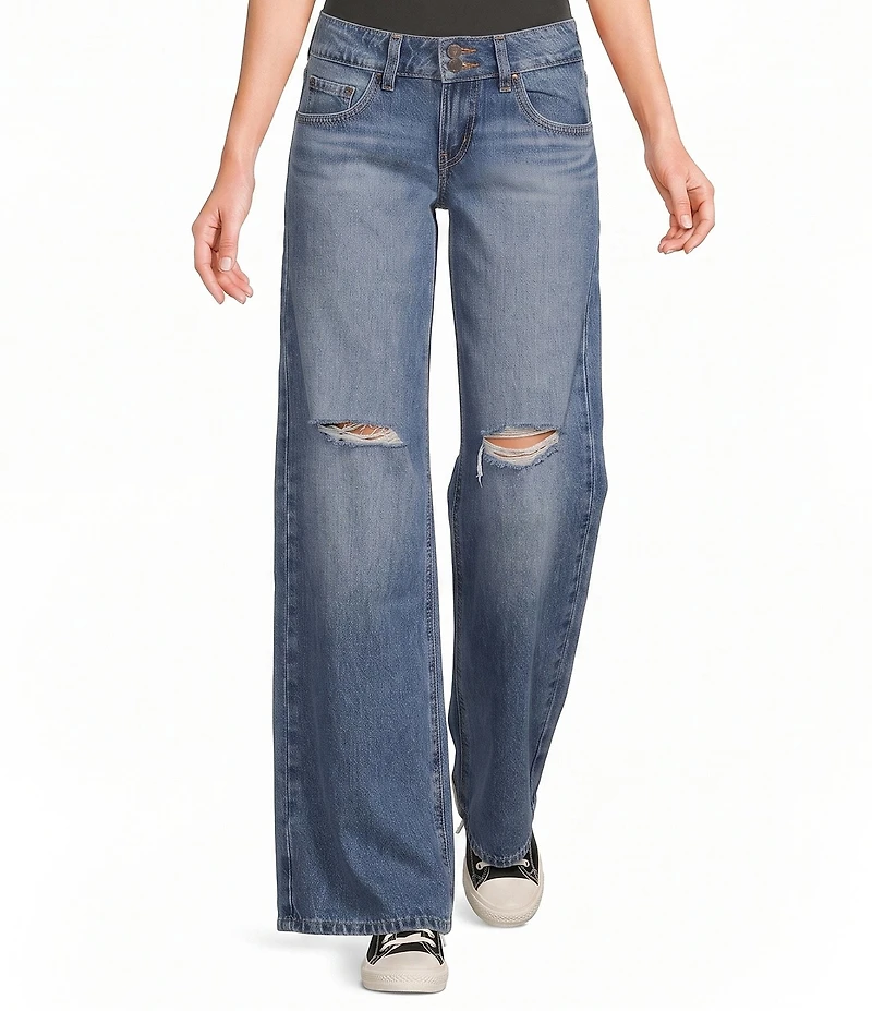 Levi's® Super Low Rise Loose Fit Distressed Jeans