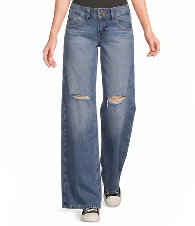 Levi's® Super Low Rise Loose Fit Distressed Jeans