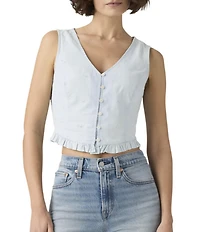 Levi's® Teagan Eyelet Embroidered Sleeveless Blouse