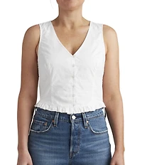 Levi's® Teagan Eyelet Embroidered Sleeveless Blouse