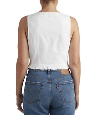 Levi's® Teagan Eyelet Embroidered Sleeveless Blouse