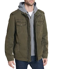 Levi's® Twill Hooded Military Trucker Jacket