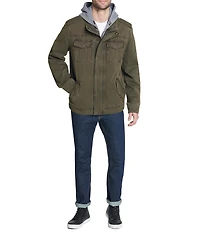 Levi's® Twill Hooded Military Trucker Jacket
