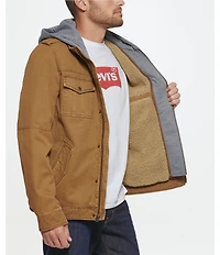 Levi's® Twill Hooded Military Trucker Jacket