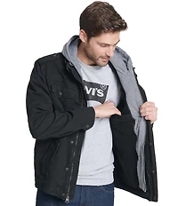 Levi's® Twill Hooded Military Trucker Jacket