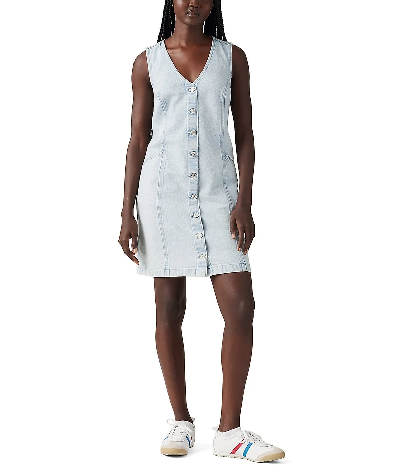 Levi's® Vianna Sleeveless A-Line Denim Dress