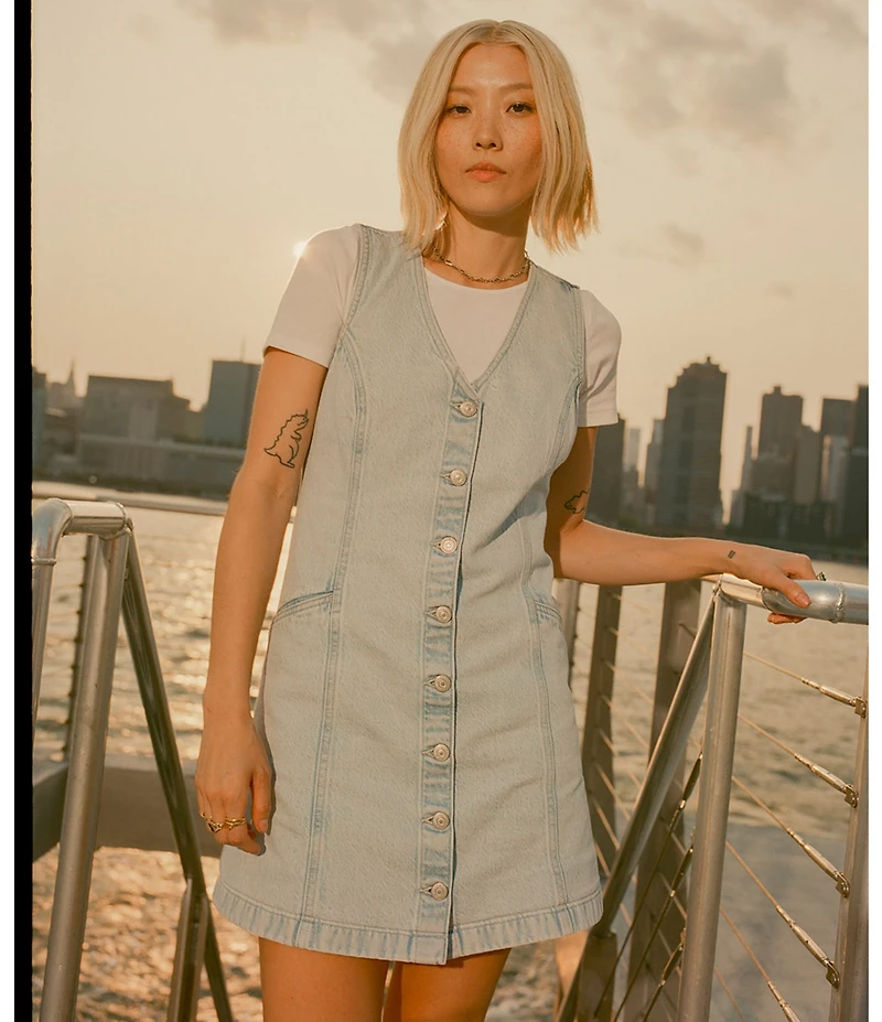 Levi's® Vianna Sleeveless A-Line Denim Dress