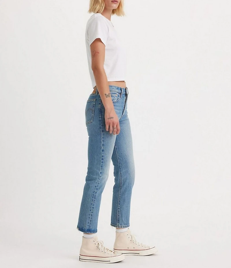 Levi's® Wedgie High Rise Straight Leg Cropped Jeans