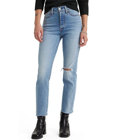 Levi's® Wedgie High Rise Straight Leg Destructed Jeans