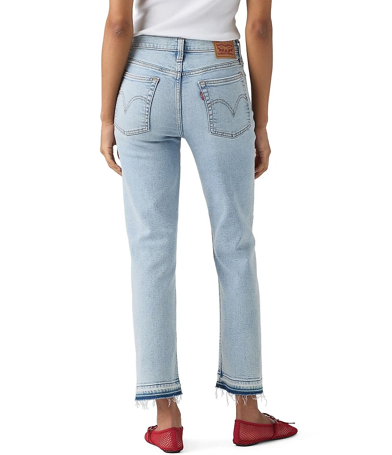 Levi's® Wedgie High Rise Straight Leg Distressed Ankle Jeans