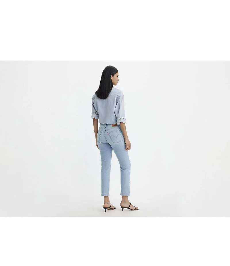 Levi's® Wedgie High Rise Straight Leg Distressed Jeans