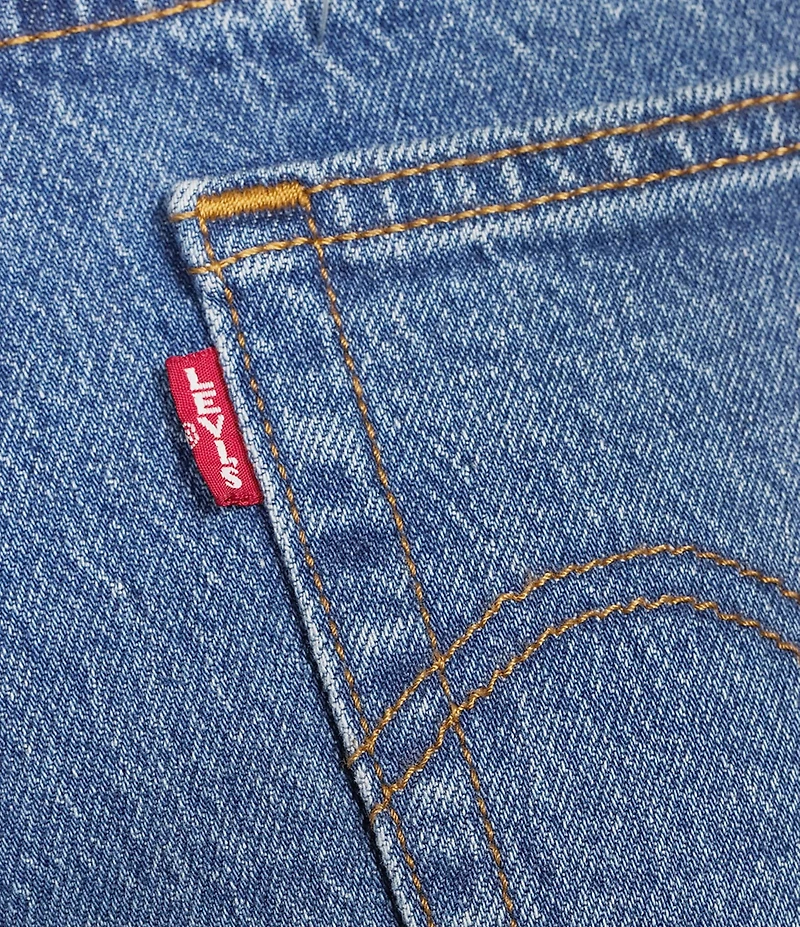 Levi's® Wedgie Stretch Denim Mid Rise Straight Leg Jeans