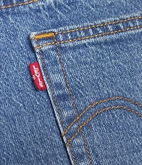 Levi's® Wedgie Stretch Denim Mid Rise Straight Leg Jeans