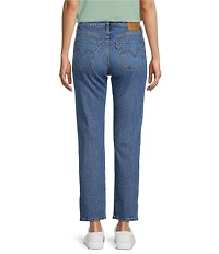 Levi's® Wedgie Stretch Denim Mid Rise Straight Leg Jeans